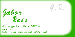 gabor reis business card